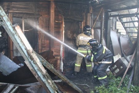 Пожар в хозяйственной постройке в городском округе Коломна